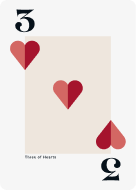 Three of hearts
